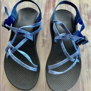 BLUE CHACO SCRAPPY SANDAL, Sz 10